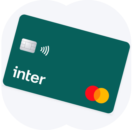 Imagens do cartão de crédito e débito na cor verde oferecido para clientes da conta digital PJ Inter.